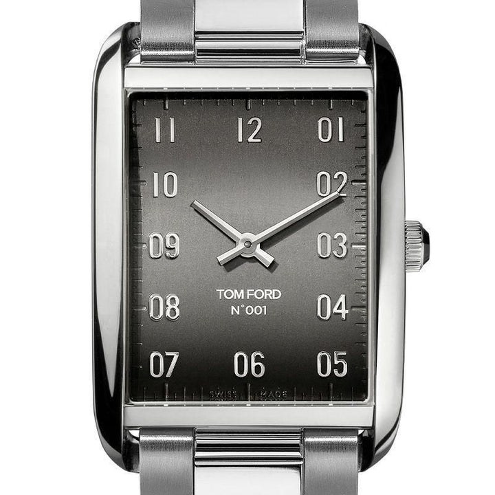 N.001 POLISHED SS CASE GUNMETAL DIAL BRACELET JAPAN LIMITED COLOR EDITION