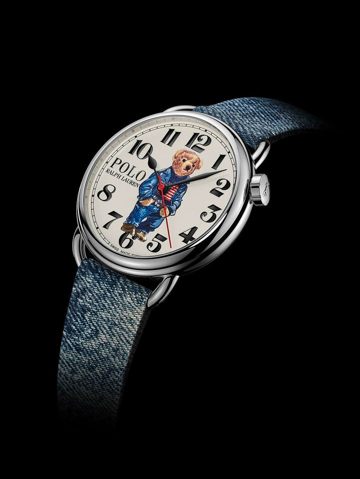 DENIM FLAG POLO BEAR WATCH