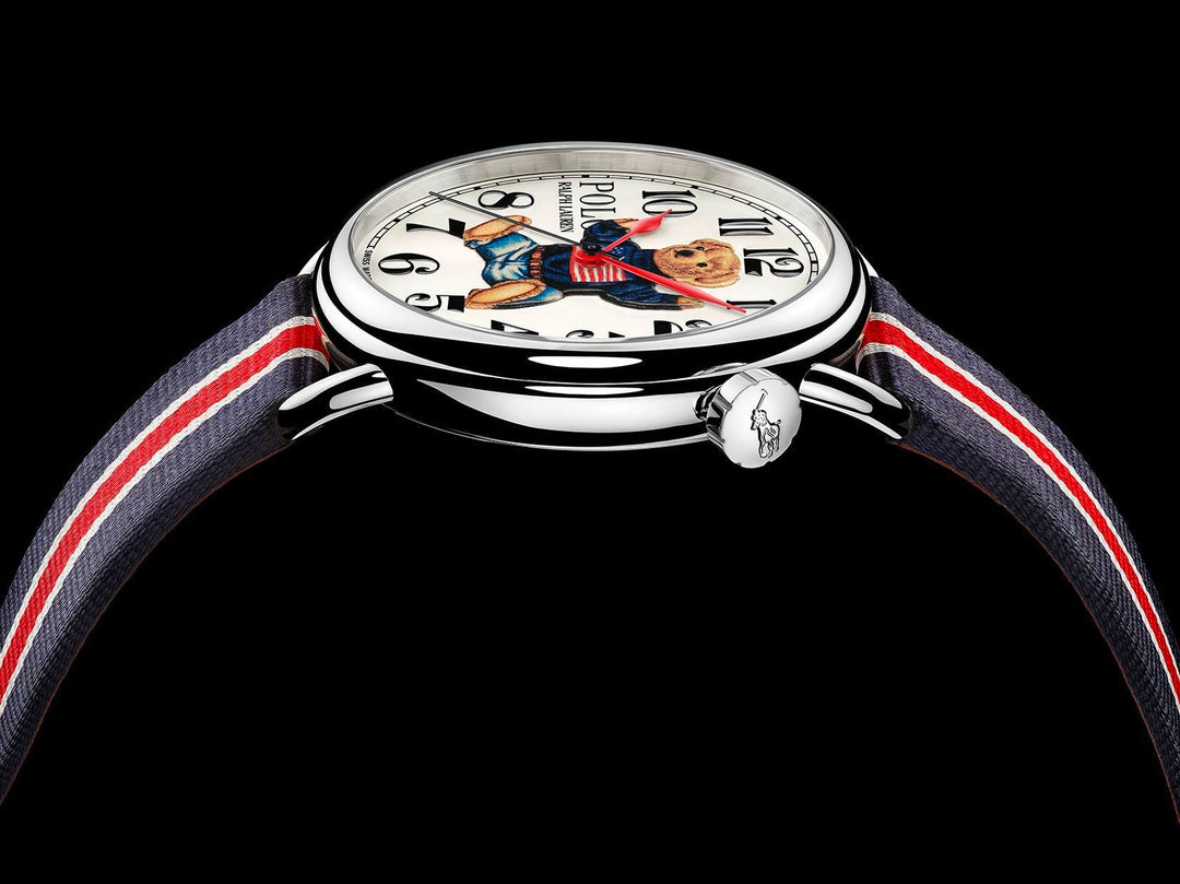 Sitting Polo Bear 42 MM Steel Watch