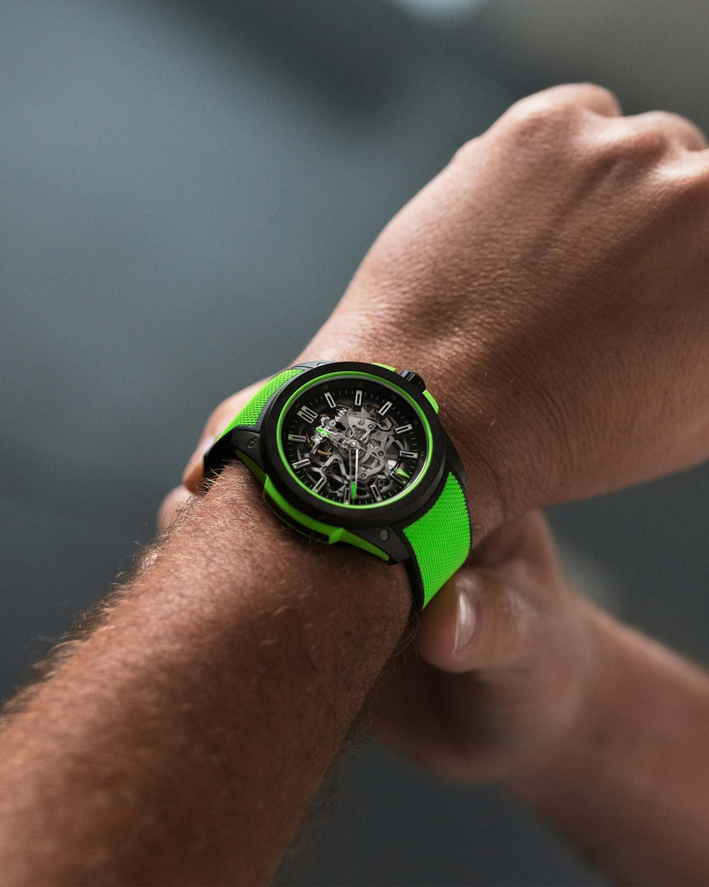 WILD ONE SKELETON 42MM Gecko Green