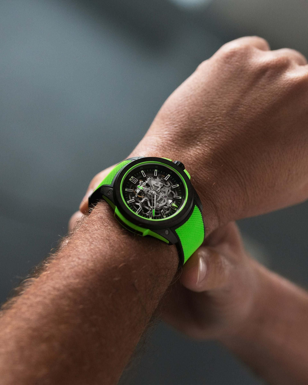 WILD ONE SKELETON 42MM Gecko Green