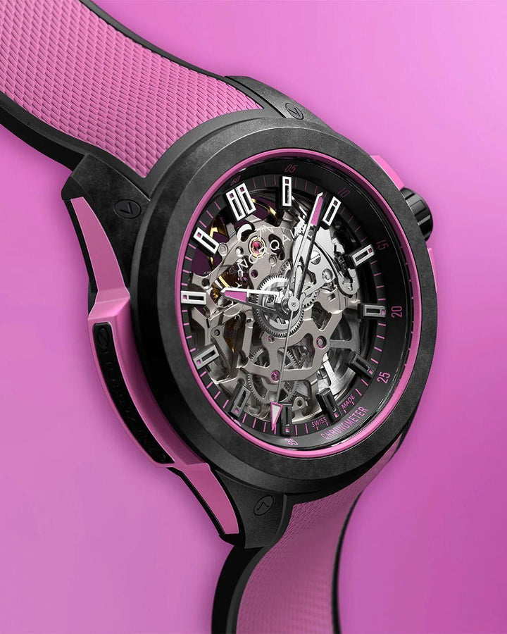 WILD ONE SKELETON 39mm HYPER PINK