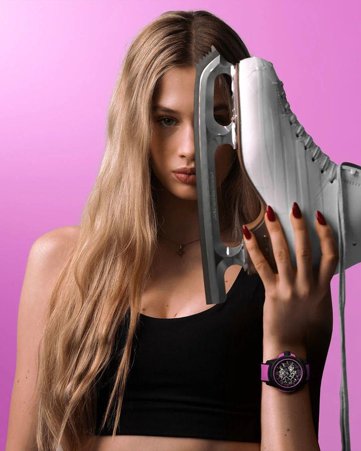 WILD ONE SKELETON 39mm HYPER PINK
