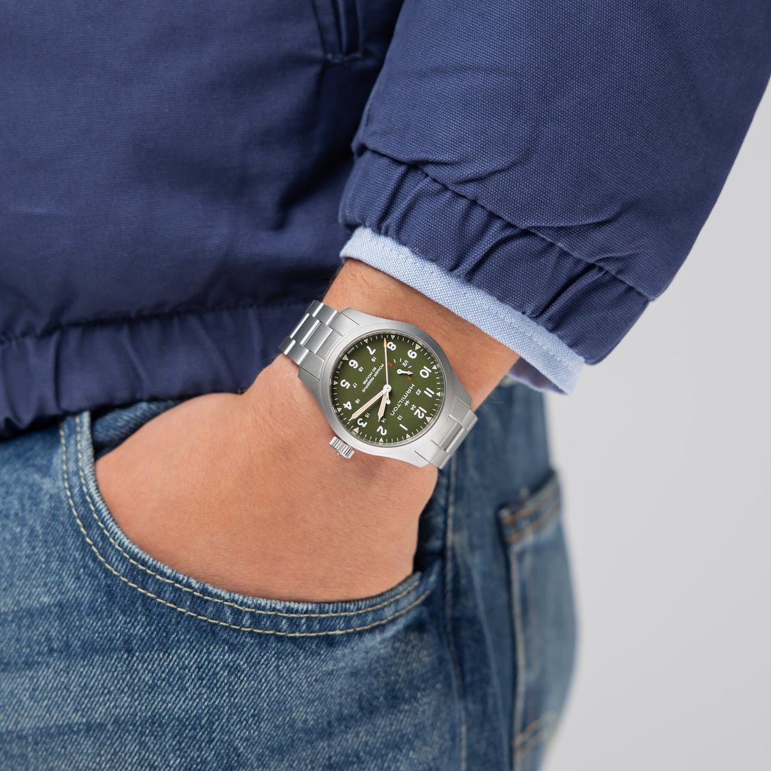 Khaki Field Mechanical Power Reserve H69509160