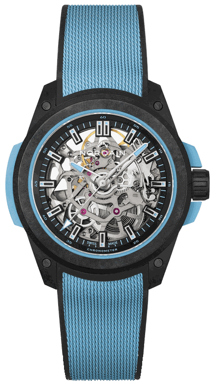 NORQAIN WILD ONE SKELETON 39mm Sky Blue